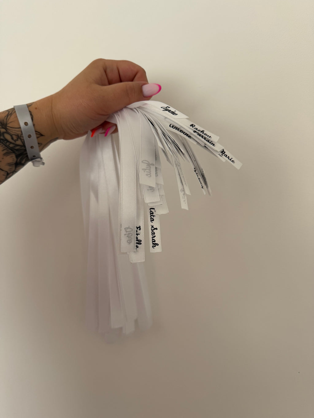 Ruban personnalisé pour verre à pied – Mariage, Baptême & Anniversaire